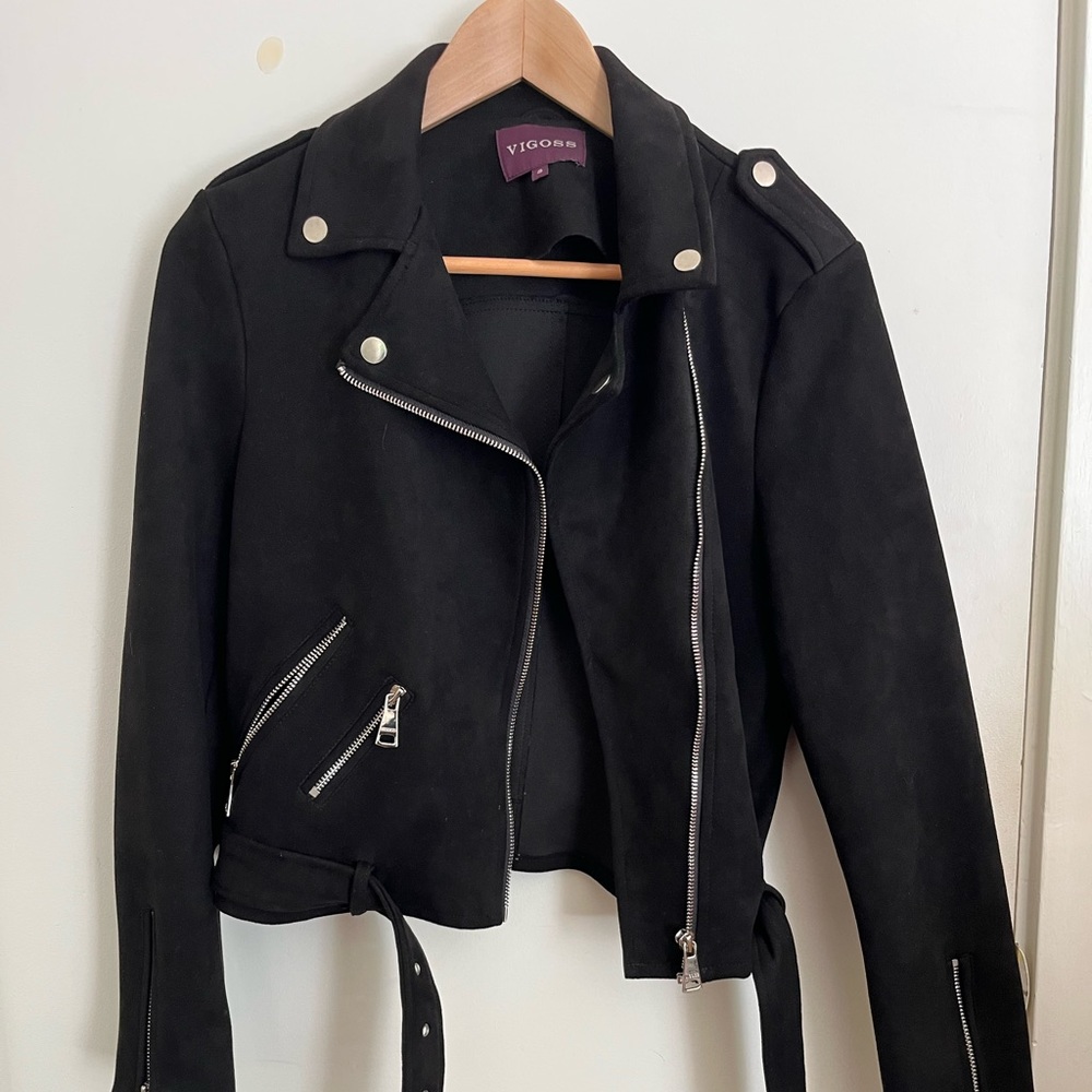 Vigoss suede biker jacket